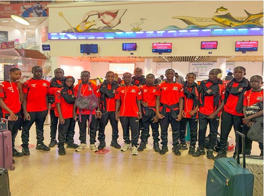 Gambia Youth Squad Departs for FIFA U-15 Tournament in Baku